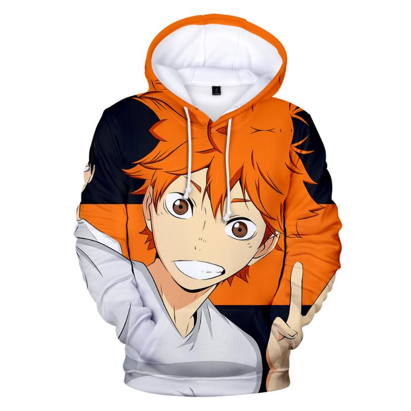 

Men's Hoodies & Sweatshirts Haikyuu 3D Print Men Women Hip Hop Streetwear Anime Hooded Sweatshirt Fashion Casual Oversized Pullover, Black