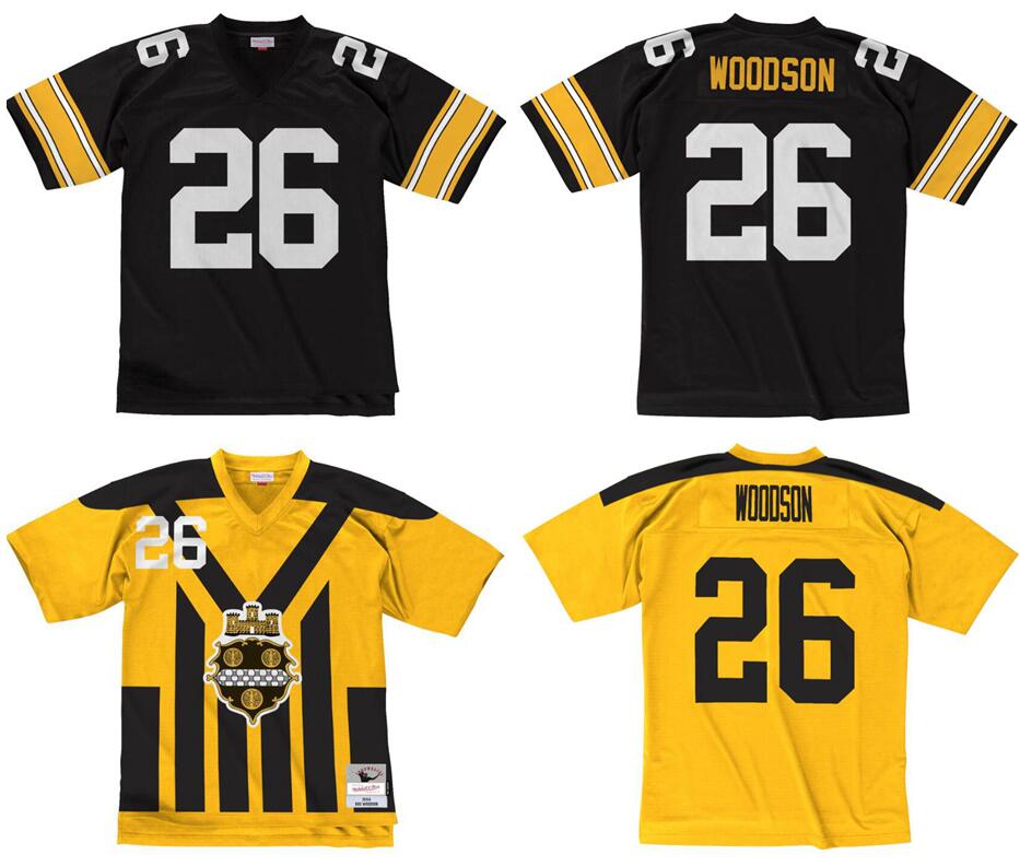 

Stitched football Jersey 26 Rod Woodson 1993 Mitchell & Ness retro Rugby jerseys Men Women Youth S-6XL, Stitched jersey