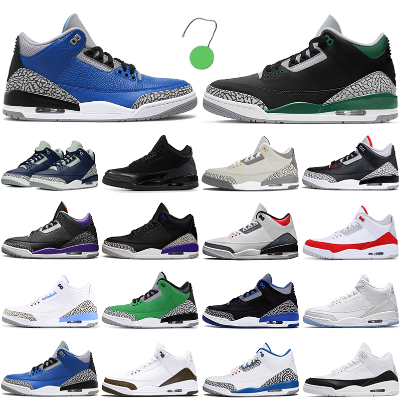 

Discount Jumpman 3 3s Men Basketball Shoes Pine Green Racer Blue Court Purple UNC White Black Cat Midnight Navy Ma Maniere Mens Sports Sneak