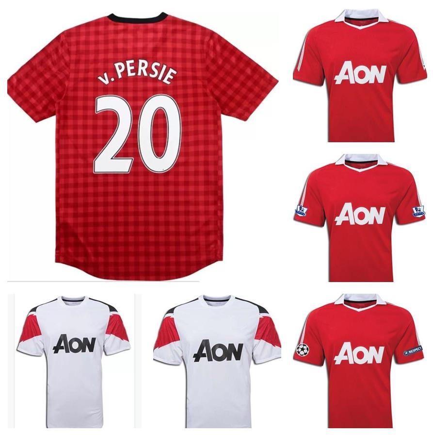 

Top 10 11 12 13 ROONEY Retro Jerseys GIGGS Soccer Jersey 2010 2011 2012 2013 v.PERSIE Football Shirt OWEN NANI CHICHARITO maillot de foot, Manchesterunited1011away