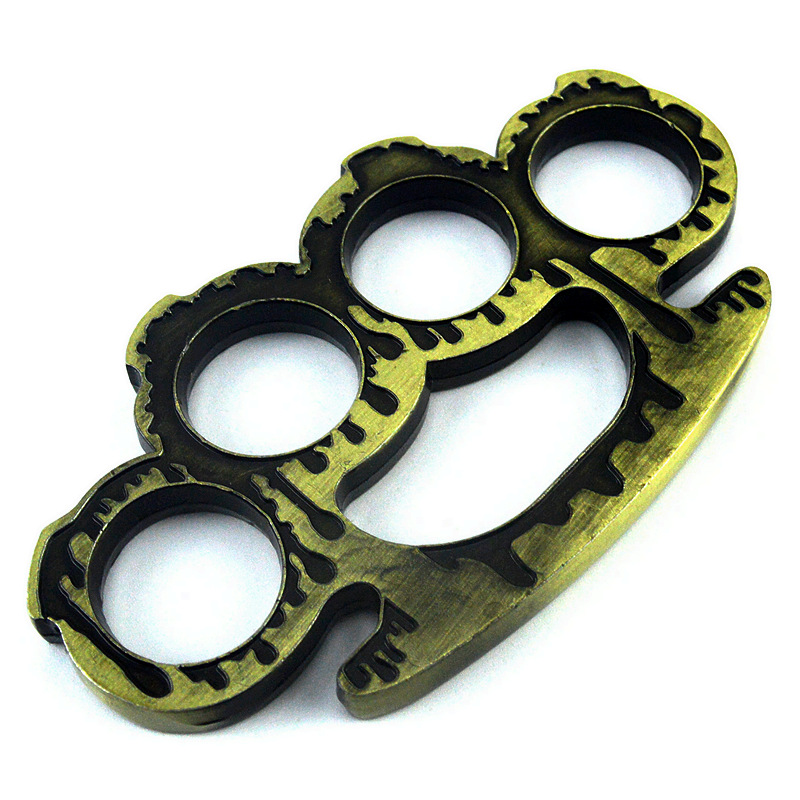 

Kirsite Vulcan Four Fingers Knuckle For Martial Art Self Defense Metal Handclasp Ring Knuckles 4 3kg B3