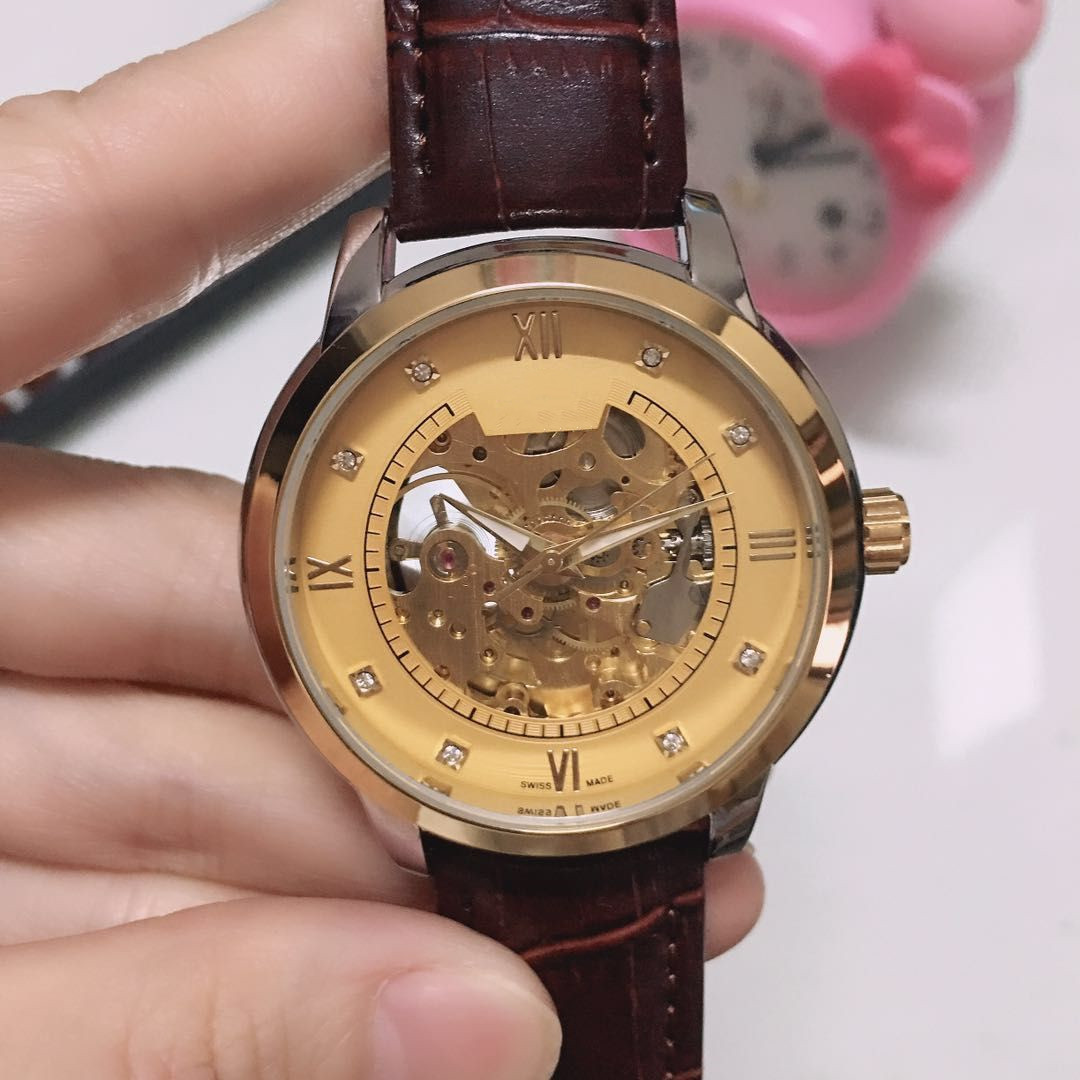 

2021 new high quality Luxury Watches Three stitches automatic Mechanical watch designer wristwatches Top brand leather strap Casual sports style