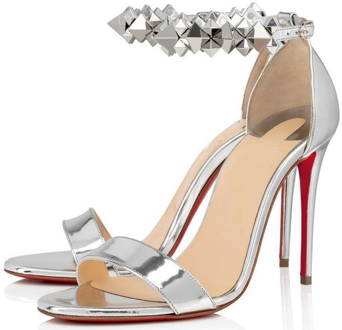 

Luxurious Summer Brands Women's Red Bottom Planetava Sandals Ankle Strap Studs Elegant Designer Lady High Heels Red Sole Sandalias Mujer