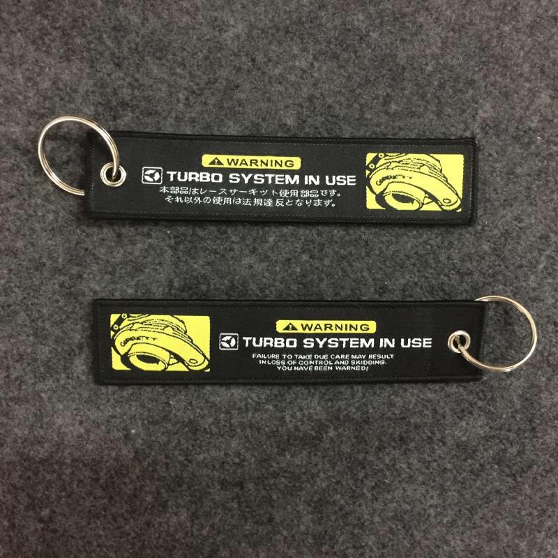 

Keychains JDM Style Keychain Keyring Cars Motorcycle Key Strap For OSAKA Emblem Fabric Embroidery Modify