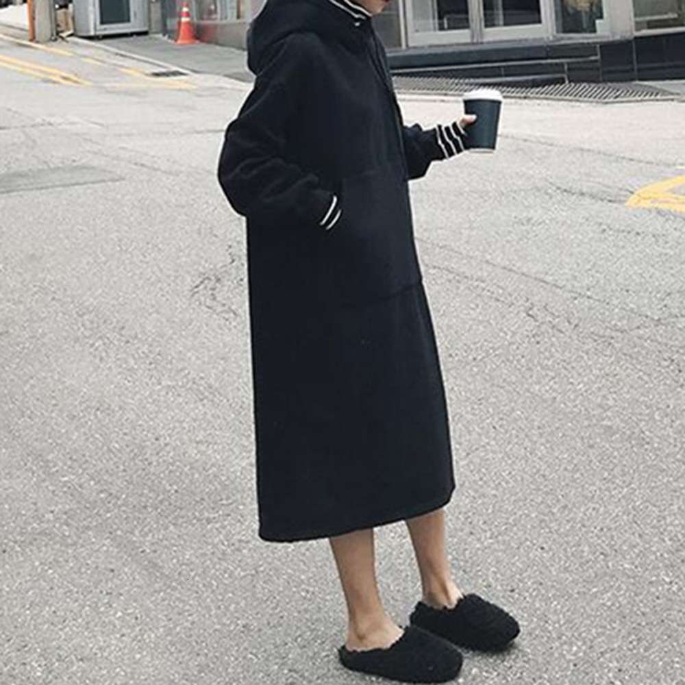 

2021 New Women's Casual Wear Autumn Fashion Thick Warm Thin Best Selling Two Fake Hooded Collar Long Sleeves Jnvr, Gray.