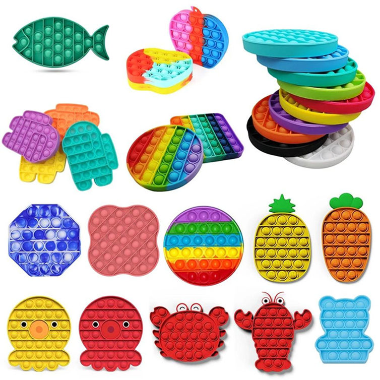 

DHL Reversible Flip Pop It Fidget Toy Bubble Fidget Sensory Toy Decompression Toy Autism Anxiety Stress Reliever for Kids Adults