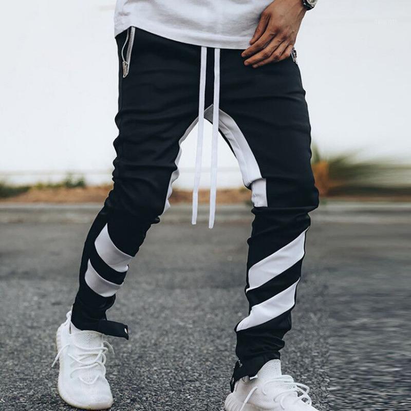 

Autumn Trend Male High Street Fashion Brand Multi-Pocket Binding Foot Mouth Running Sports Comfortable Trousers Men's Pants, Black
