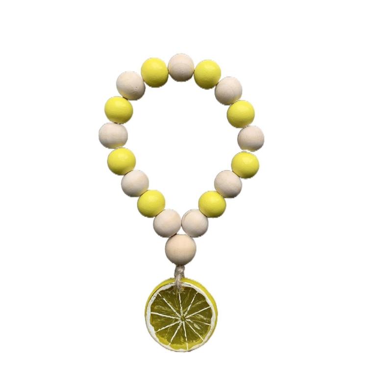 

Nordic Wood Bead Garland Wind Chimes Tassle Farmhouse Home Vase Decoration Natural Wood Bead String Kids Room Decoration