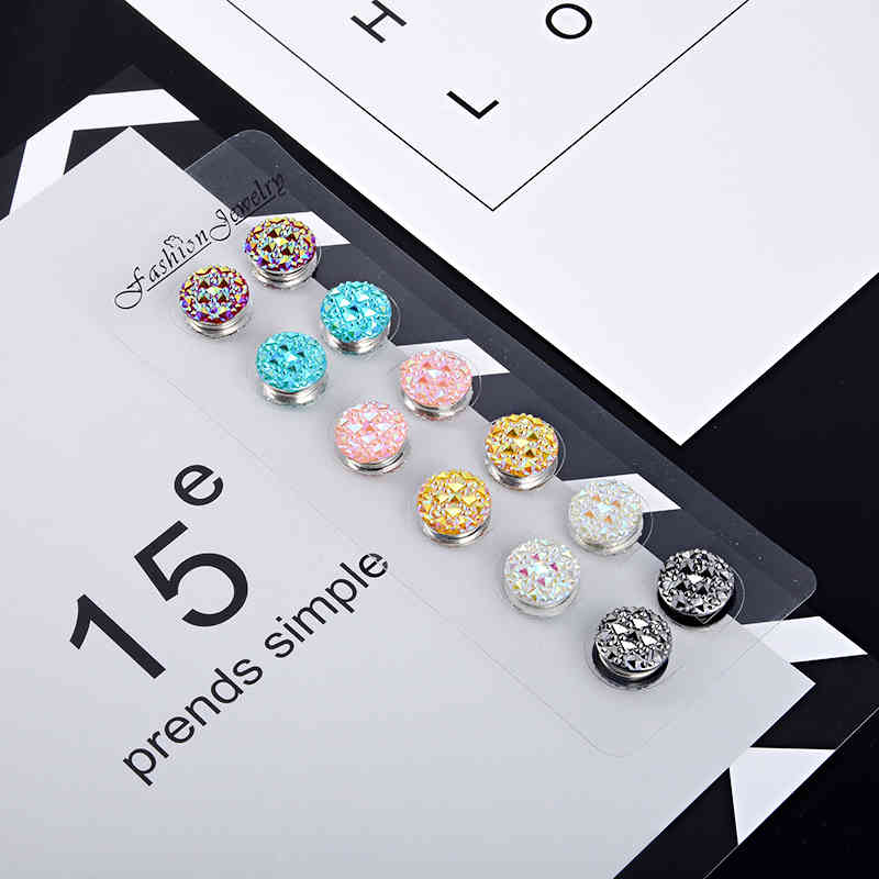 

Crystal flower veil Elegant magnet brooch hijab muslim girls burka scarf fix pin buckle 12pcs