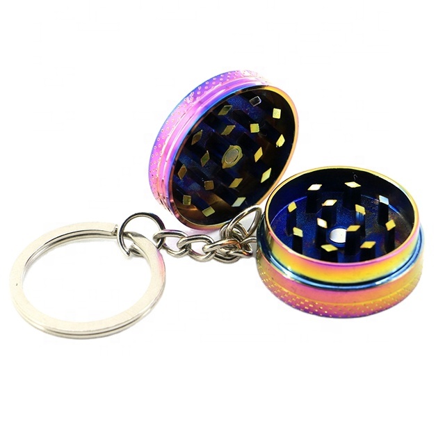 

20mm 30mm 2 parts small sizes pocket portable keychain tobacco smoking herb grinder