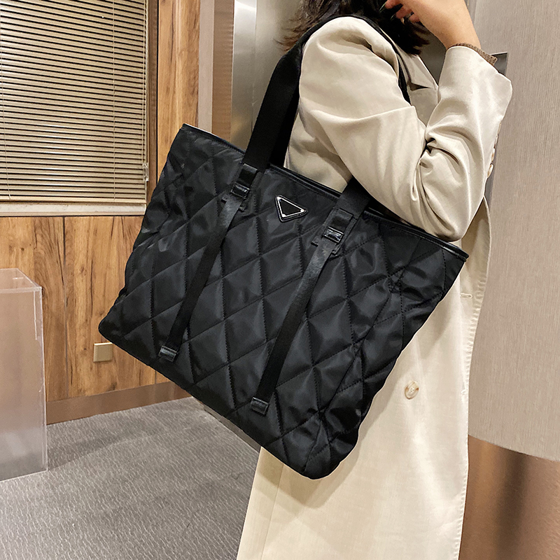 

Winter Large Shoulder Bags for Women 2021 Women's Bag fashion big Black tote Handbags shopper Purses