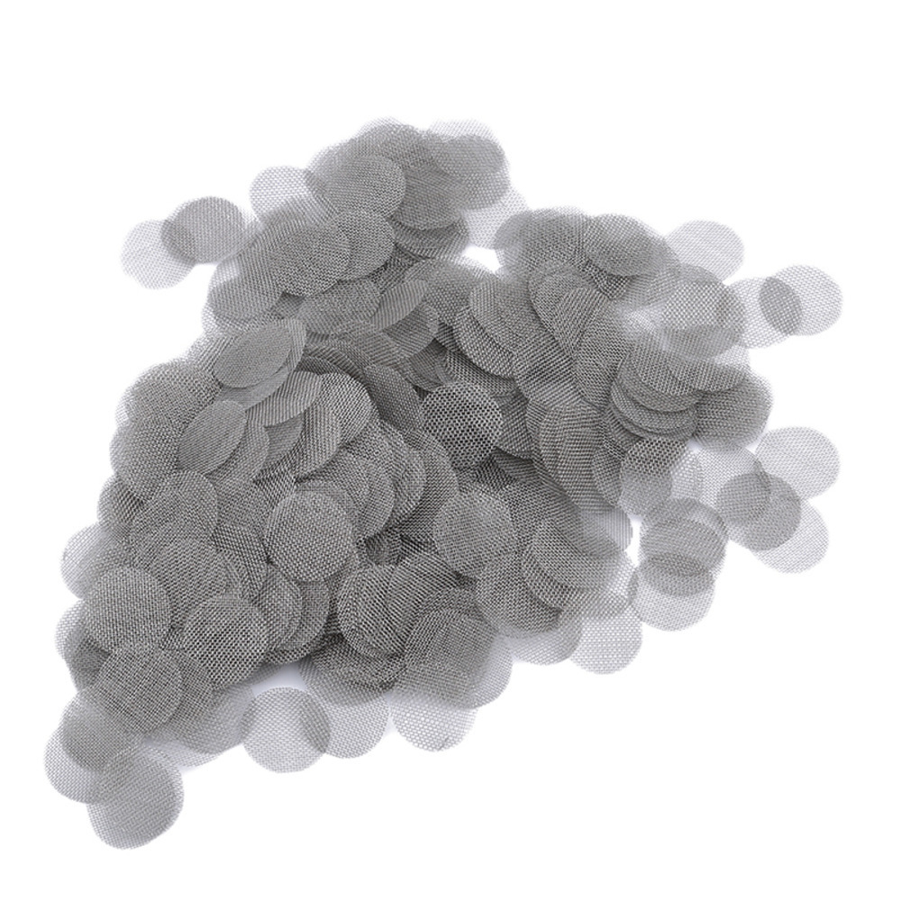 

500pcs/pack Thickened Multifunctional Hookah Water Pipe Stainless Steel Tobacco Smoking Metal Filters Smoke Pipe Screen Gauze C0310