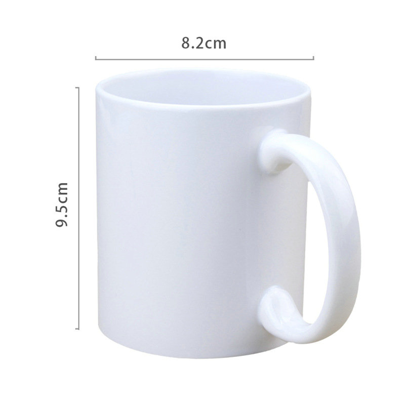 

Sublimation Blanks Mug Personality Thermal Transfer Ceramic Mug 11oz White Water Cup Party Gifts Drinkware Sea Shipping WWA132