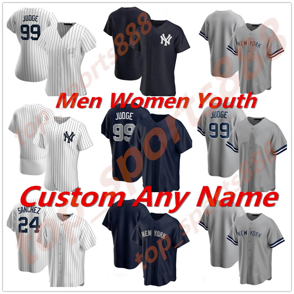 

20 21 adult Men Women kids youth Aaron Judge Baseball Jerseys Gerrit Cole Gleyber Torres Yankee Giancarlo Stanton Sanchez Sabathia LeMahieu jersey, Blue;black