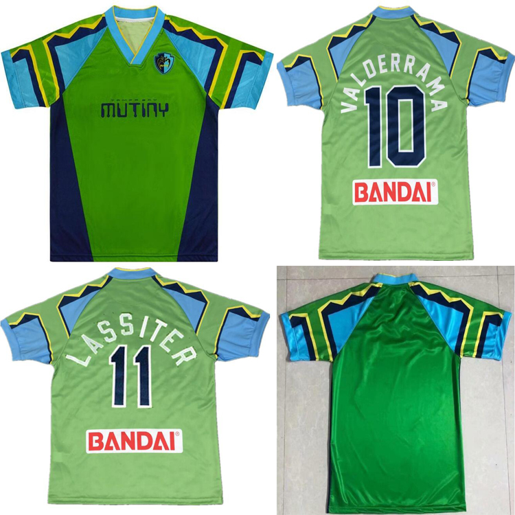 

Tampa Bay Mutiny retro soccer jersey 96 97 Mutiny home Valderrama Hejduk Lassiter 1996 1997vintage classic football shirt, Black;yellow