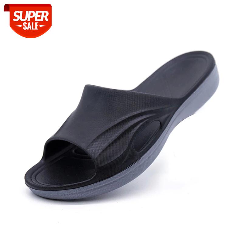 

Men Slippers Shoes Summer Soft Footwear Fashion Male Water Shoes Slides Outdoor Rubber Flat Men Sandals Beach Shoe #112t, Black