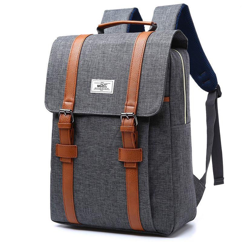 

Women Canvas Backpack Casual Rucksacks Female 15 Inch laptop Backpacks College Student School Backpack Women Mochila, Black
