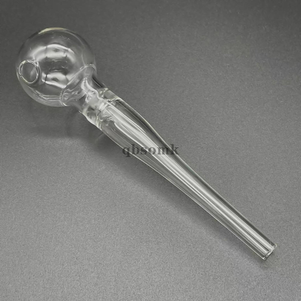 

QBsomk Clear smoking accessories Pyrex Glass Oil Burner pipes for smoking Tube Glass smoking Pipe Nail Glass Thick pipe