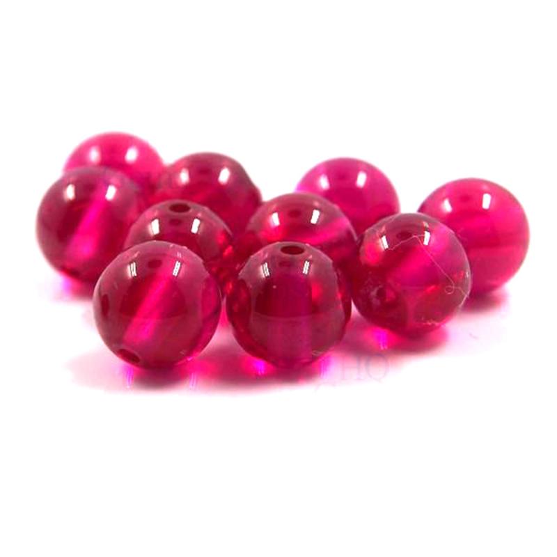 

Other Lab Created Ruby Full Drilled Hole Laboratory Corundum Beads