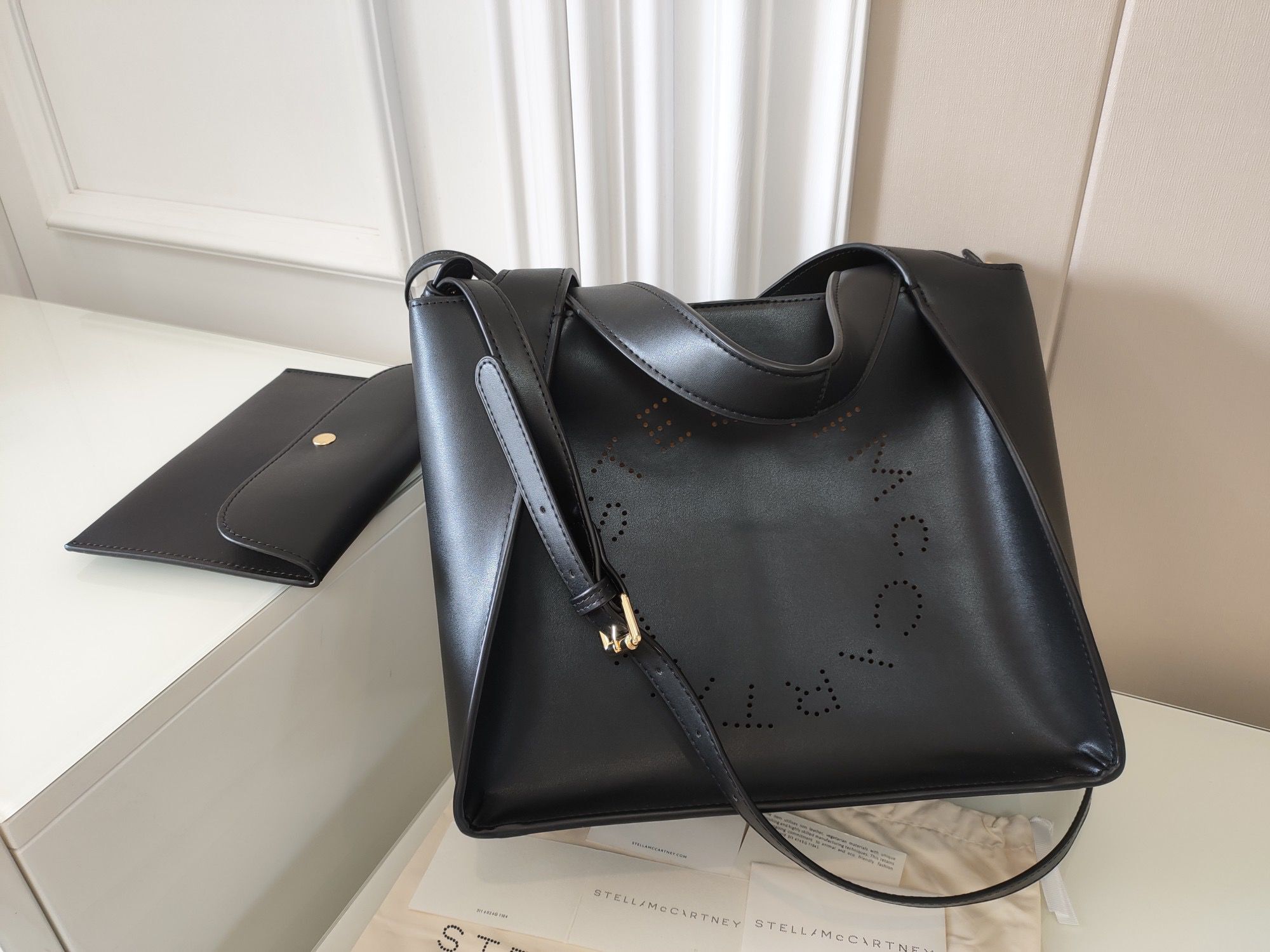 

Stella Mccartney Handbags Women Fashion Shopping Bag Medium Size PVC Leather Lady Handbag with Purse 31*25*13cm