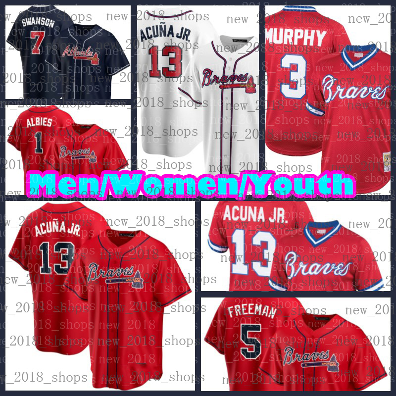 

Matt Olson Ronald Acuna Jr. Jerseys Freddie Freeman Atlanta Dansby Swanson Braves Chipper Jones Ozzie Albies Austin Riley Cristian Pache 20 Marcell Ozuna Baseball, 2022 gold cool base men jersey