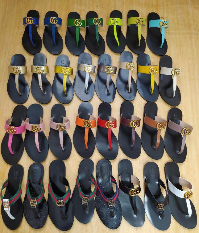 

Men Women Slide Sandals Designer Shoes Luxury Slide Summer Fashion Wide Flat Slippery With Thick Sandals Slipper Flip Flops Real leather, Black