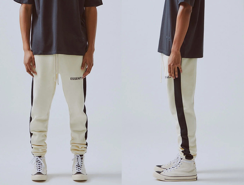 

high street fog Autumn and winter pant fear of god mens Leisure sports trousers womens Hit the color Loose fashion women men Couples ESSENTIALS pants, Black