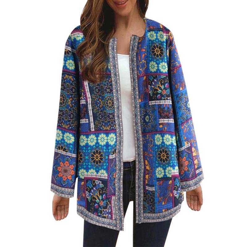 

Ethnic Print Coats And Jackets Women Autumn Long Sleeve Plus Size Cotton Linen Loose Ladies Tops Oversized Cardigan Outerwear 210608, Red