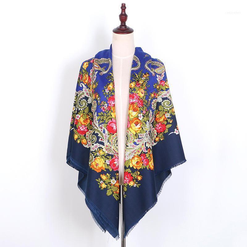 

Scarves Scarf Babushka Head Regional Russian Shawls Female Large Square Paisley Poncho Women Neck Wraps Handkerchief Manton Manila1