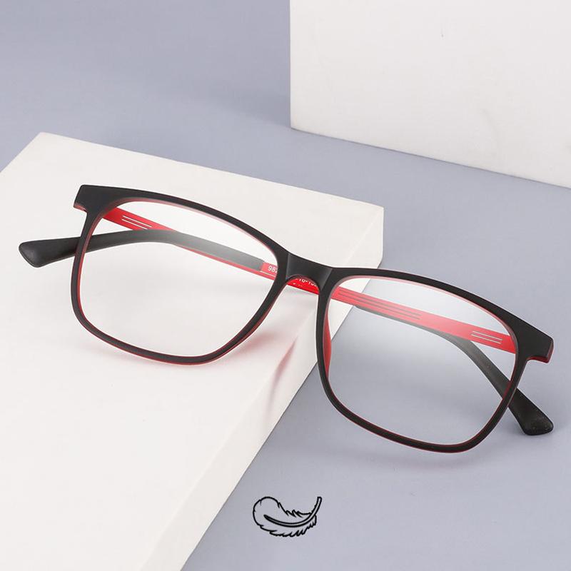 

Fashion Sunglasses Frames Men's Titanium Eyeglasses Frame Full Ultralight Myopia Glasses Comfortable Large Square Optical 9825