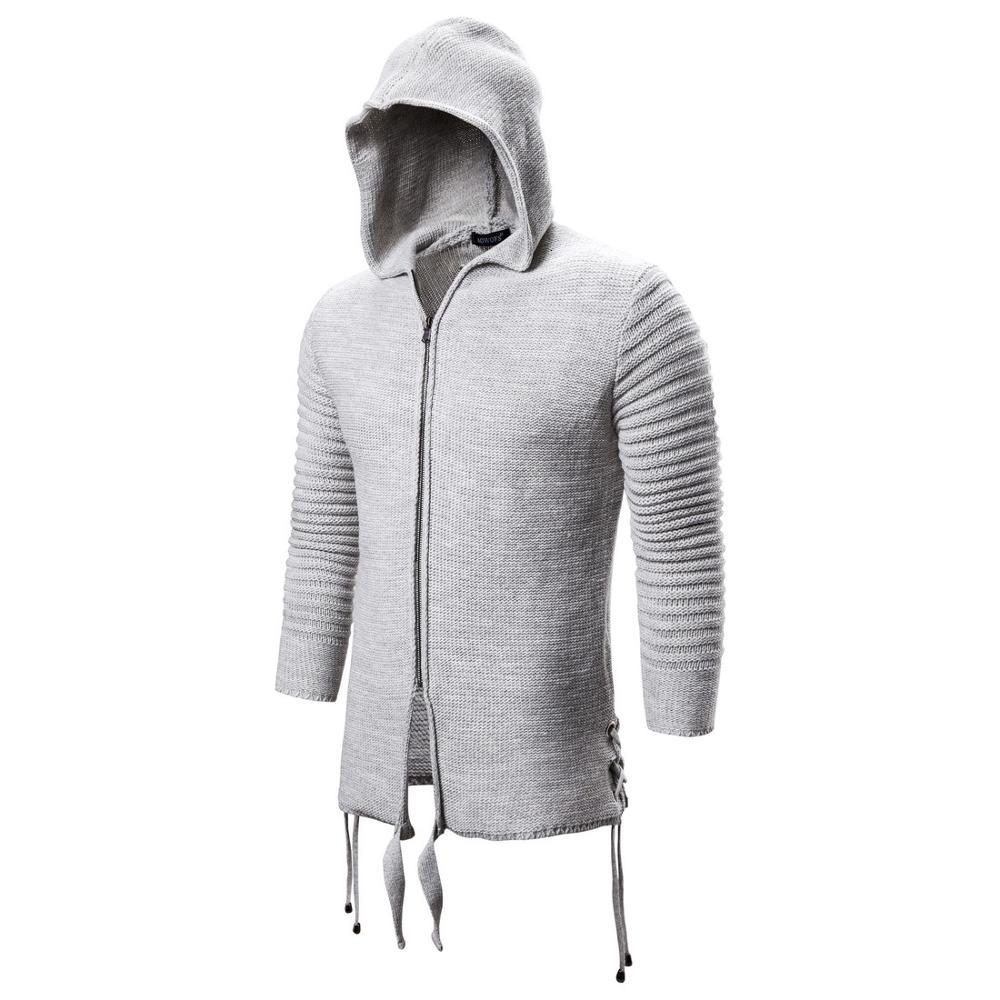 

2021 New Male Outdoor Sweaters Solid Color Warm Knitted Men Pullover Sweater Clothing Zwnd, Light grey