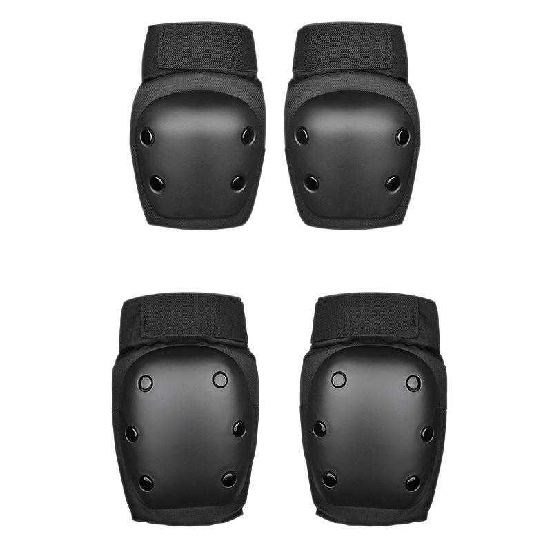 

4Pcs Protective Gear with Helmet,Sports Safety Equipment Child Pads of Elbow/Knee, for Skateboarding, Cycling and Skating, Black