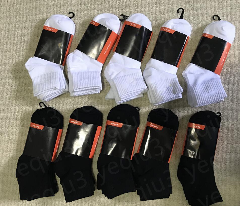 

mens socks Women High Quality Cotton All-match classic Ankle Letter Breathable black and white Football basketball Sports Sock Wholesale
