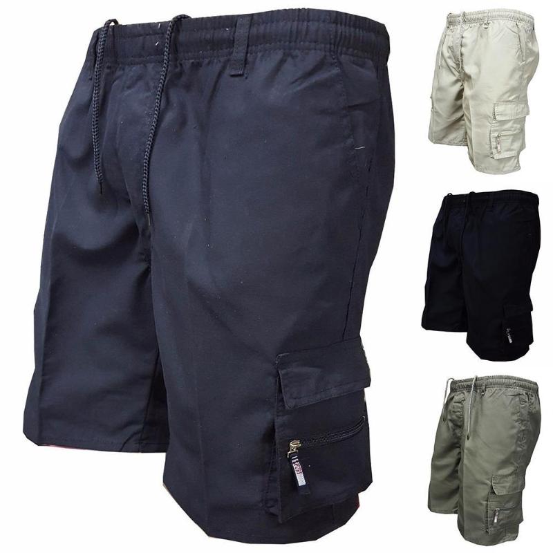 

Men's Shorts Summer Mens Cargo 2022 Multi Pocket Drawstring Baggy Casual Knee Length Pants Outdoor, White;black