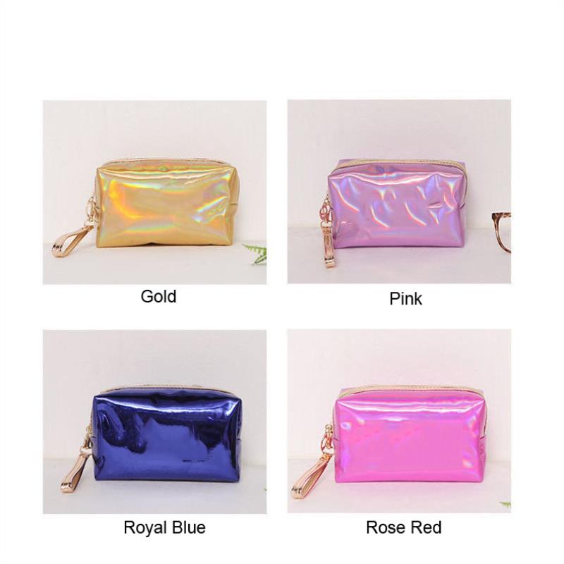 

Bag Box Laser Pink Kit Cosmetic Zipper Toiletry Up Fashion Pouches Storage Case Organizer Make Wash Beauty Women Makeup Handbag Brfvd, Red;black