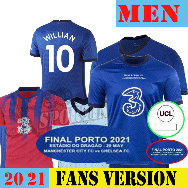 

2021.29.5 Final PORTO KANTE soccer jersey 20 21 champion finalS ABRAHAM PULISIC MOUNT ZIYECH Camiseta de football shirt men + kids Fourth Cup 4th, Black;yellow
