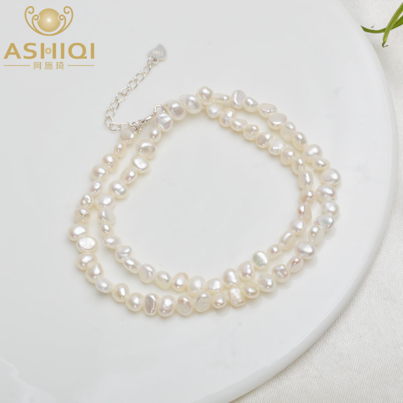 Pulsera De Perlas De Agua Dulce Natural De Ashki Pulsera De Pulsera De Perlas De Agua Dulce Natural De Ashki Pulsera De