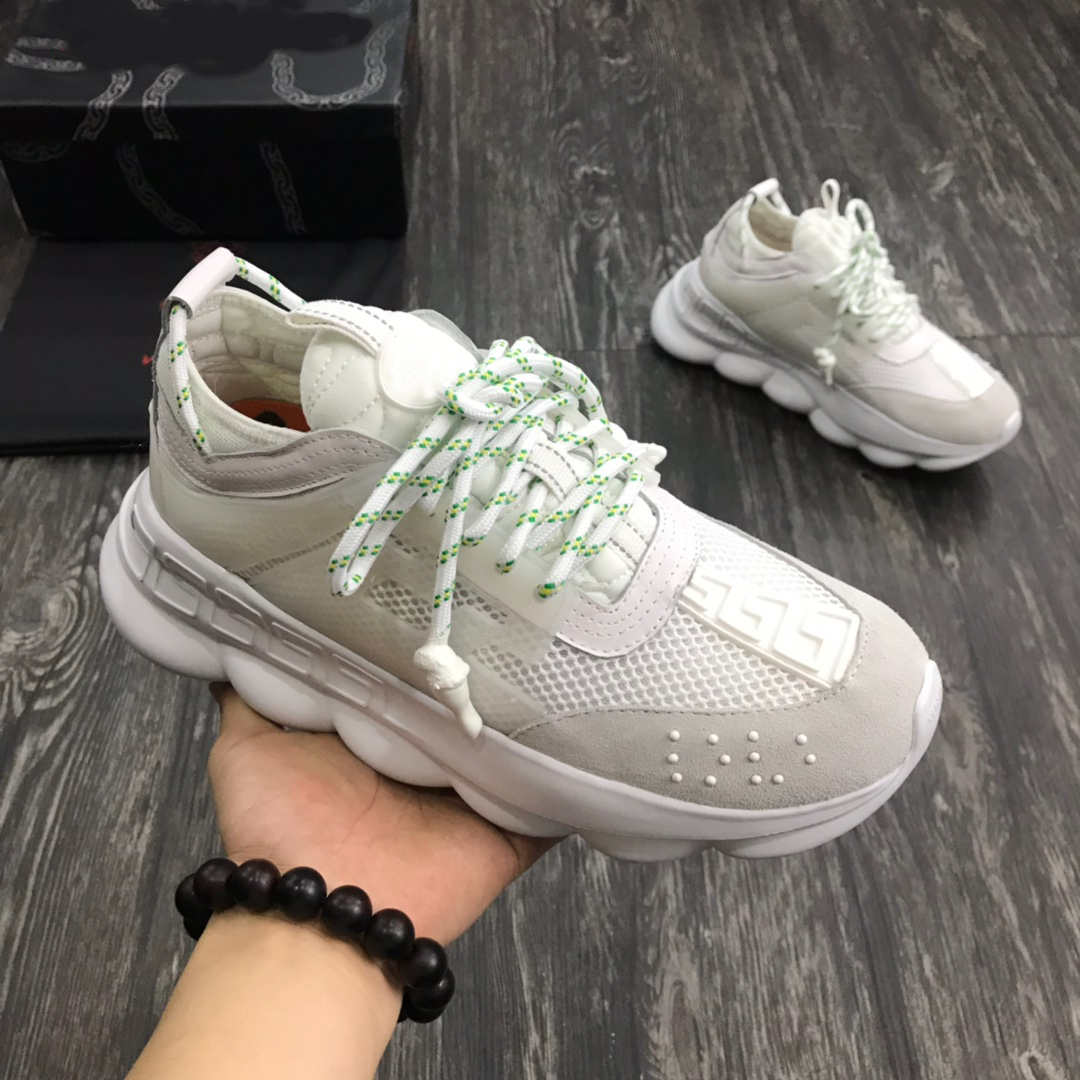 

New Men's Luxury Casual Shoes Chain Reaction Sneakers Classic Breathable Comfortable Design Available Sizes 35-46, Photo color