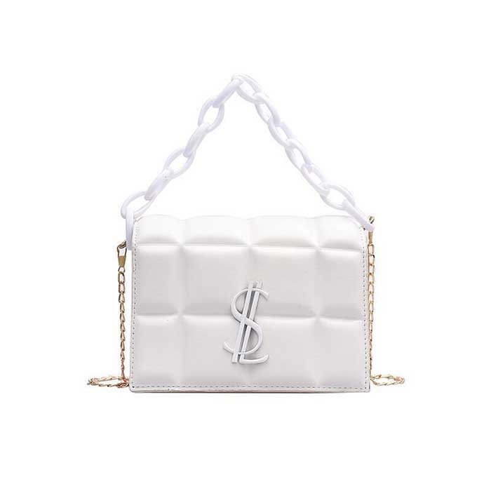 

HBP new high quality ladies fashion shoulder bag classic leather plastic chain 15465, Blue