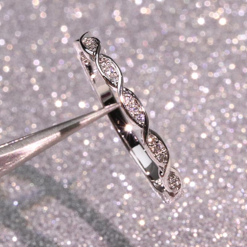 

Cluster Rings Silver Color S925 Sterling VS1 Diamond Ring For Women Wedding Bizuteria Gemstone Birthstone Jewelry 925, Golden;silver