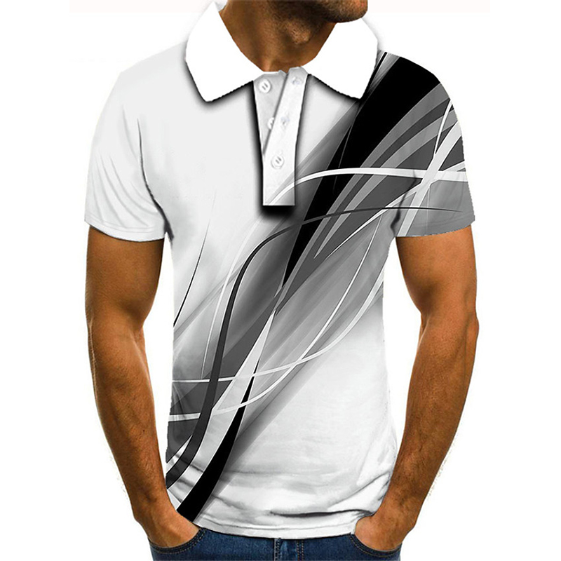 

Psychedelic gorgeous personality 3D printed T-shirt visual impact party shirt Punk Gothic round neck high quality American muscle style short sleeves, White;black