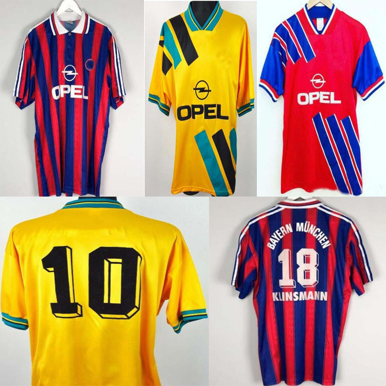 

94 95 96 Bayern Munich retro jerseys 00 01 02 final zickle EFFENBERG ELBER Pizarro SCHOLL Matthaus Klinsmann football shirts 1995 2001, Black;yellow