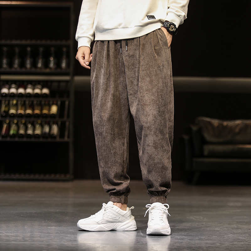 

Casual 2021 Men's New Manly Fine Fit Jogger Sweatpants Solid Streetwear Sweat Pants Ofdv, Coffee