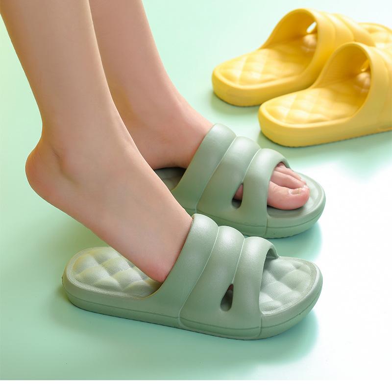 

Slippers 2021 Women Platform Soft EVA Lovers Summer Shoes Light Weight Female Male Indoor Bathroom Slipper Ladies Home Slides, Yellow