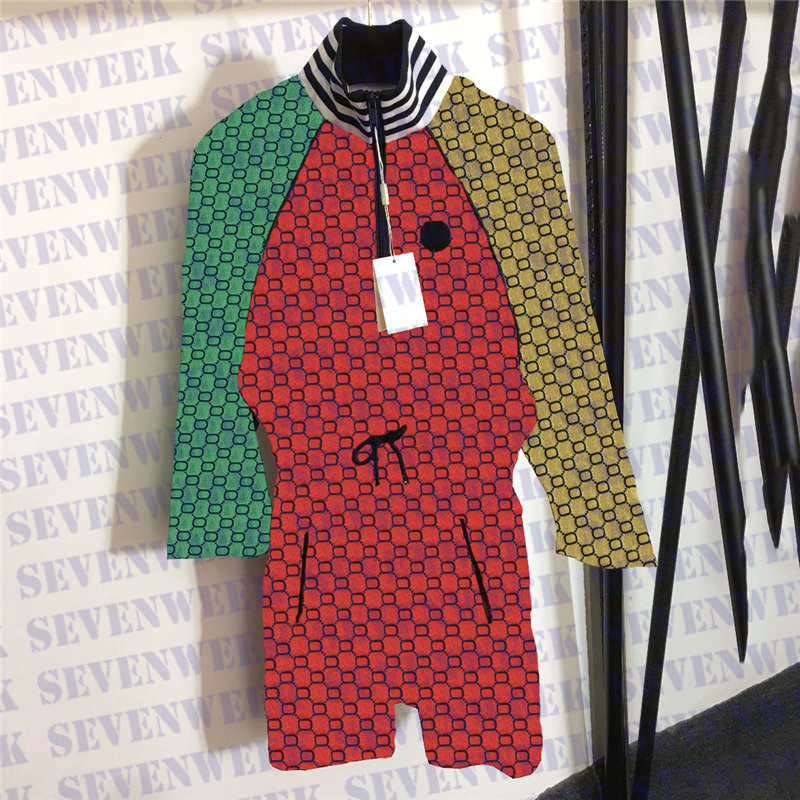

Designers Brand Womens Dresses Clothing Full Letters Printed Long Sleeve Jackets Coat Fashion Ladies Party Dress, Print