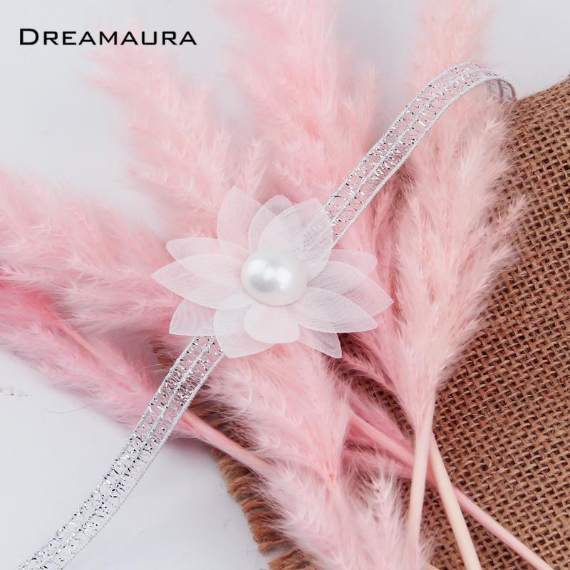 

Chokers 2021 Style Selling Organza Lace In Round And Acuminate Flower With Pearl Necklace For Women Party Jewelry Choker