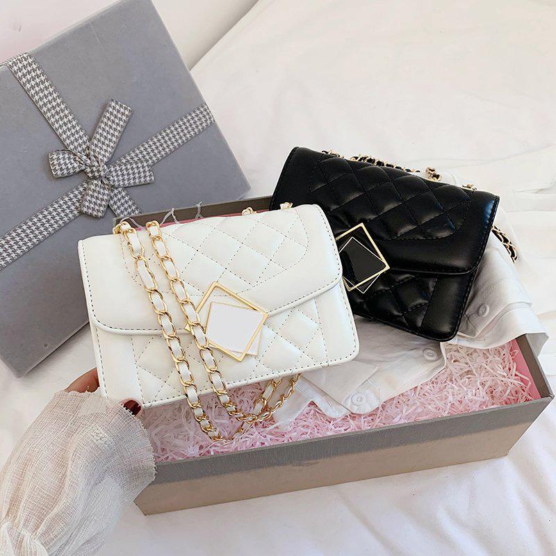 

Luxury Shoulder Bags For Women Brand Designer Messenger Bag 2021 New Diamond Lattice Lady Handbags Top Quality Pu Totes Clutches, A black