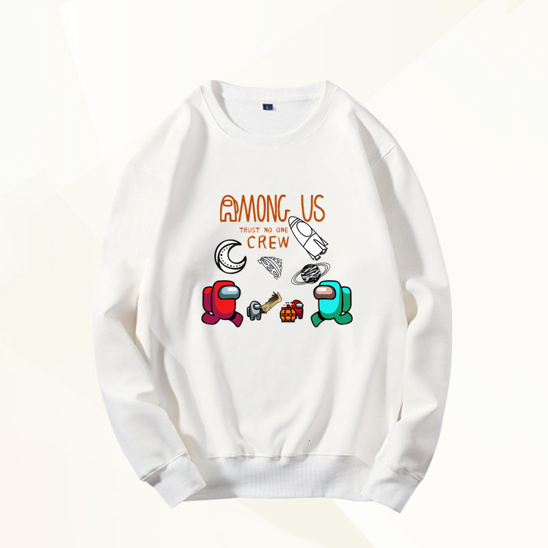 

2021 New Funny Cartoon Among Us Video Game Harajuku Winter Warm Hoodies Men Unisex Hip Hop Streetwear Sweatshirt 90s Hoody Male Bfel, Black collar 03