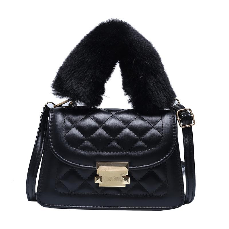 

New 2021 Fashion Women PU Leather Hasp Handbag Female Soft Solid Purses Shopping Bag Shoulder Cross Body Bags for Girls, White