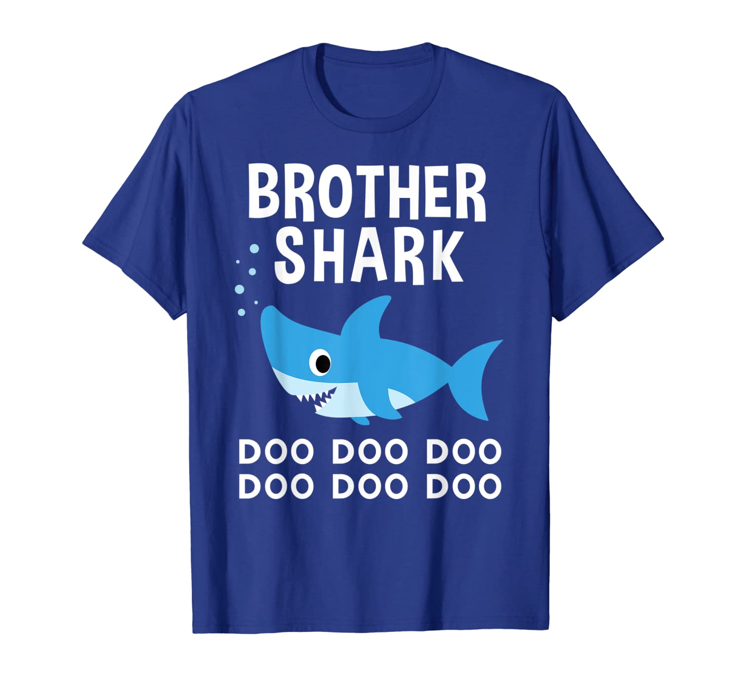 

Brother Shark Doo Doo Shirt for Matching Family Pajamas T-Shirt, White;black